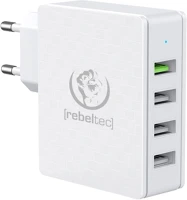 Rebeltec TF5902539601824 Rebeltec h410 turbo hálózati töltő - 4 usb porttal, hálózati gyors kép