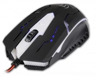 Rebeltec TF5903111078959 Rebeltec cobra egér - piros szövet vezetékes, optikai fekete gamer egér kép