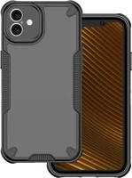 Defender TF5906961982971 Iphone 16 telefontok - defender matt - fekete/áttetsző ütésálló hátlap kép