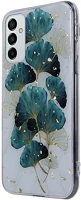 Samsung TF5907457704909 Samsung galaxy m23 5g telefontok - gold glam levelek - mintás műanyag kép