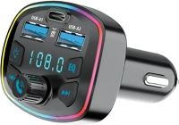 Forever TF5907457722347 Forever tr-360 transzmitter - autós fm/bluetooth transzmitter + usb/type-c kép