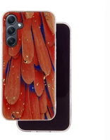 Samsung TF5907457743403 Samsung galaxy a55 5g telefontok - gold glam orange - mintás műanyag kép