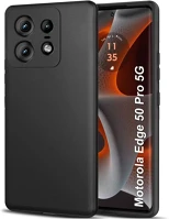 Motorola TF5907457769021 Motorola edge 50 pro 5g telefontok - fekete szilikon hátlap tok kép