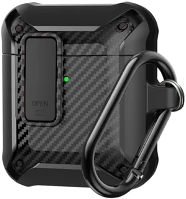 Nitro TF5907457770171 Airpods 1/2 tartó - nitro fekete, karabinerrel kép