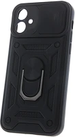Plus TF5907457779501 Iphone 16 plus telefontok - camshield - fekete szilikon tok, kitámasztó kép