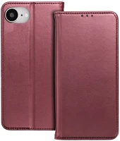 Smart TF5907457798434 Iphone 16e telefontok - smart magnetic burgundi szilikon keretes mágneses kép