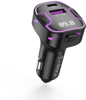 Xo TF6920680850105 Xo bcc12 - autós bluetooth transzmitter + usb/type-c (usb-c) autós töltő kép