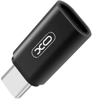 Xo TF6920680866632 Adapter: xo nb131 - type-c (usb-c)-microusb fekete adapter kép