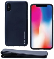 Max TT8809621285597 Telefontok iphone xs max - hátlap, i-jelly metal mercury - kék kép