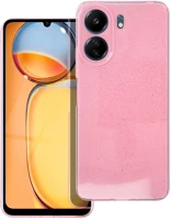 Xiaomi WS0033362-2 Xiaomi poco c65 telefontok - glitter - pink átlátszó csillámos hátlap tok kép
