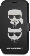 Karl lagerfeld XP124001 Telefontok iphone 12 - karl lagerfeld ikonik könyvtok - fekete kép