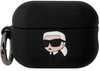 Karl lagerfeld XP127394 Karl lagerfeld 3d karl head airpods pro 2 tartó - fekete szilikon tok kép