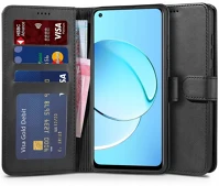 Realme 136783 Realme 10 4g, oldalra nyíló tok, stand, mágnes csattal, tp wallett, fekete kép