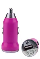 Tokshop 1A, PINK Autós töltő konverter, mini kivitel (samsung, htc, nokia, lg, zte kép