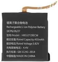 Huawei HB532729EFW Huawei watch gt2 (46 mm) / gt3 (46 mm), akkumulátor, 455 mah, li-polymer kép