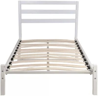 Bella HOP1001140-2 Bella fém ágykeret ajándék ágyráccsal, 90 x 200 cm, fehér kép