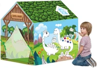 Játék HOP1001412-2 Kiszínezhető játék sátor, dinoszaurusz, zöld kép