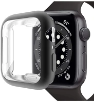 Apple RS111775 Apple watch 7 (45mm), szilikon védőkeret, közepesen ütésálló, szíj kép