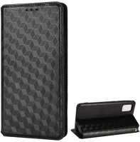 Zte RS112997 Zte blade a31, oldalra nyíló tok, bőrhatású, stand, teljes 3d rombusz kép