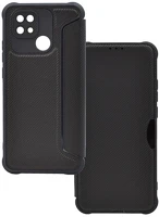 Xiaomi RS129178 Xiaomi redmi 10c, oldalra nyíló tok, légpárnás sarok, bőrhatású kép