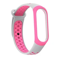 Xiaomi RS141151 Xiaomi mi band 3 / mi band 4, szilikon pótszíj, állítható, lyukacsos kép