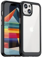 Apple RS146721 Apple iphone 15, műanyag hátlap védőtok + szilikon keret, közepesen kép