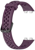 Huawei RS150443 Huawei band 8 / 9 / 10, szilikon pótszíj, lyukacsos, légáteresztő, lila kép