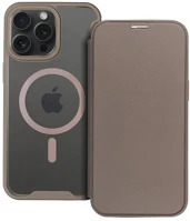 Apple RS157698 Apple iphone 15 pro max, oldalra nyíló tok, kártyatartóval, átlátszó kép