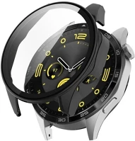 Huawei RS158358 Huawei watch gt4 (46 mm), műanyag védőkeret, kijelzővédő üveggel kép