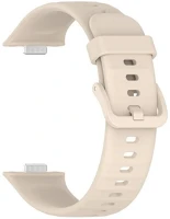Huawei RS158387 Huawei watch fit 3, szilikon pótszíj, állítható, bézs kép