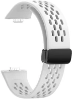 Huawei RS159414 Huawei watch fit 3, szilikon pótszíj, lyukacsos, légáteresztő, fehér kép