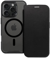 Apple RS160263 Apple iphone 16 plus, oldalra nyíló tok, kártyatartóval, átlátszó kép