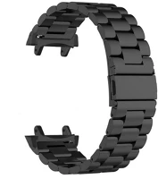 Pillangó RS164642 Amazfit t-rex 3, fém pótszíj, rozsdamentes acél, pillangó csattal, fekete kép