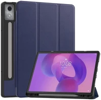 Lenovo RS168537 tab pro (12.7) tb-373, mappa tok, trifold, érintőceruza tartó, sötétkék kép