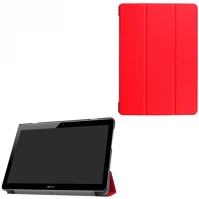 Huawei RS71075 Huawei mediapad t3 10.0, mappa tok, trifold, piros kép