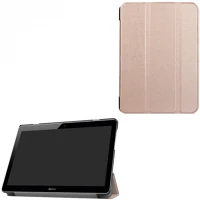 Huawei RS71076 Huawei mediapad t3 10.0, mappa tok, trifold, vörösarany kép