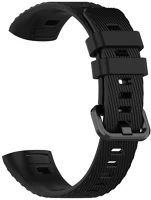 Huawei RS94775 Huawei band 4 pro, szilikon pótszíj, állítható, keresztben csíkos minta kép