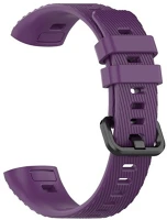 Huawei RS94778 Huawei band 4 pro, szilikon pótszíj, állítható, keresztben csíkos minta kép