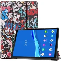 Lenovo RS96614 Lenovo tab m10 plus (10.3) tb-x606f, mappa tok, graffiti minta, trifold kép