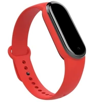 Xiaomi RS97876 Xiaomi mi band 5 / mi band 6, szilikon pótszíj, állítható, piros kép