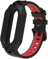 Xiaomi TS0278 Xiaomi mi smart band 8, szilikon pótszíj, állítható, tp armour, fekete kép