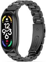 Xiaomi TS0433 Xiaomi mi smart band 7, fém pótszíj, tp stainless, fekete kép