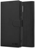 Realme TS14128 Realme 14 pro, oldalra nyíló tok, stand, mágnes csattal, tp wallett, fekete kép