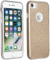 Forcell TS7685 Apple iphone 16 pro, szilikon tok, csillogó, forcell shining, arany kép