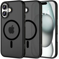 Apple TS7791 Apple iphone 16, műanyag hátlap védőtok + szilikon keret, magsafe kép