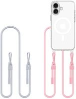 Apple TS9497 Apple iphone 16, szilikon védőkeret + műanyag hátlap, nyakbaakasztó kép