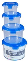 Too KT-075 4db-os 300+650+1200+2000ml-es kerek alakú ételtároló doboz szett kép