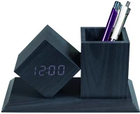 Too PHC-330-B FEKETE Fekete digitális óra írószertartóval kép