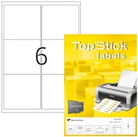 Topstick 100 ÍV 600 Etikett címke  99.1x93.1 mm szegéllyel 100 ív 600 db/doboz kép