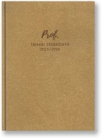 Toptimer 23.0014528 Prof PVC műbőrborító A/5 heti 145x205 mm Arany bubble 2025-2026 kép